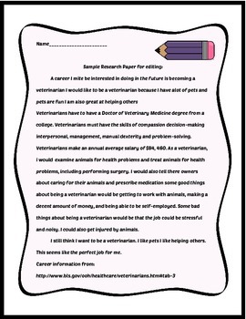 Preview of Research Paper and Special Education Transition Activity