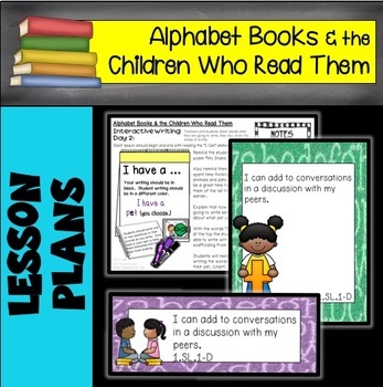 Preview of Alphabet Books & the Children Who Read Them READING LESSON PLANS