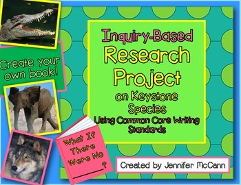 Preview of Common Core Animal Inquiry Research and Writing Project Grades 3-5