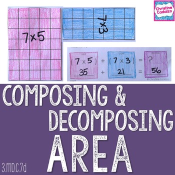 Preview of Area- Composing and Decomposing Area - Composite Shapes