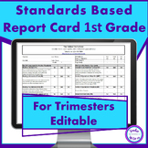 Standards Based Report Card First Grade for Trimesters Com