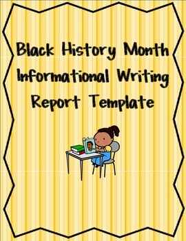 Preview of Common Core Black History Month Research Report Template