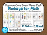 Common Core Board Game Pack: Kindergarten Math