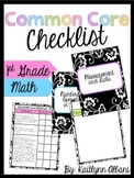 Common Core Checklist Binder - First Grade - Math