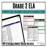 Grade 2 ELA Common Core Checklist | DIGITAL