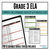 Grade 3 ELA Common Core Checklist | DIGITAL