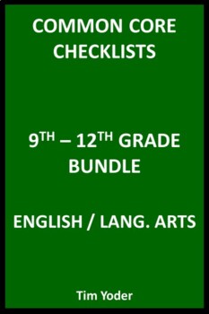 Preview of Common Core Checklists – 9th-12th Grade Bundle - English/Language Arts