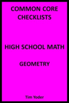 Preview of Common Core Checklists – High School Math – Geometry