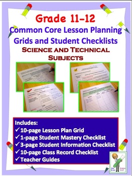 Preview of Common Core Checklists Science and Technical Standards for 11 - 12