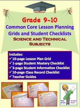 Preview of Common Core Checklists Science and Technical Standards for 9 - 10