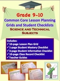 Common Core Checklists Science and Technical Standards for 9 - 10