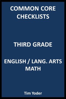 Preview of Common Core Checklists – Third Grade English/Language Arts and Math