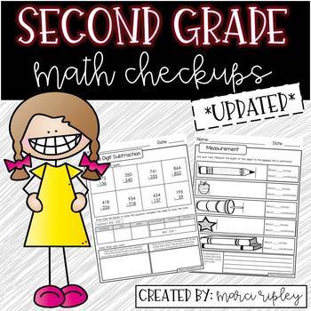 Preview of Second Grade Math Checkups -- A Common Core Assessment for Every Standard!