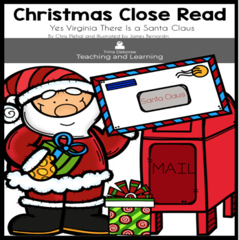 Preview of Christmas Close Read: Yes Virginia, by Chris Plehal Read Aloud and Comprehension