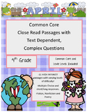 April 4th - Common Core Close Read & Comprehension Passage