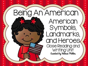 Preview of Common Core Close Reading First Grade- Being An American