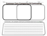 Common Core Compare & Contrast Graphic Organizer