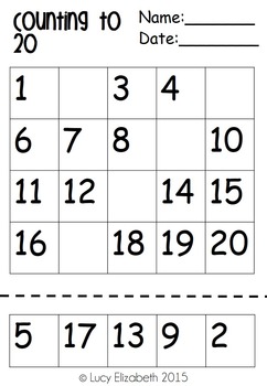 Common Core Count to 100 Mini-Unit K.CCA.1 K.CCA.2 K.CCA.3 | TPT