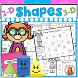 2d Shapes & 3d Shapes Activities | Kindergarten Shapes Act