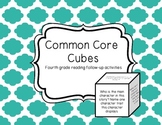 Common Core Cubes Reading Comprehension Activity: Fourth Grade