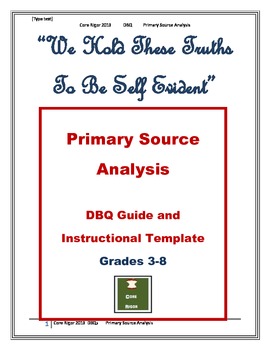 Preview of DBQs: Primary Source Analysis Guide & Student Template