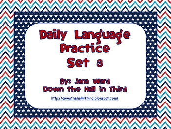 Preview of Common Core Daily Language Practice Set 3 (Third 9 Weeks)