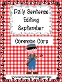 First Grade Daily Sentence Editing: September