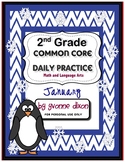 Common Core Daily Practice Worksheets for Second Grade (January)