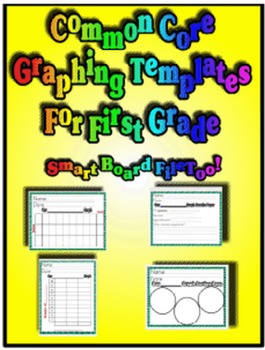 Preview of Common Core Data Collection Graphing Templates for First Grade!