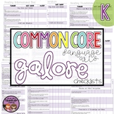 Common Core ELA Galore {Kindergarten checklist}