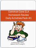 ELA Homework Review Activities (Common Core Aligned)