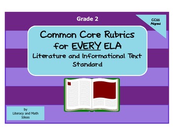 Preview of Common Core ELA Rubrics:  Grade 2