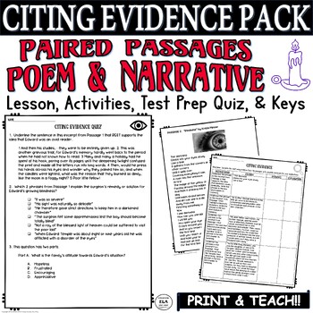 definition of narrative poem using textual evidence