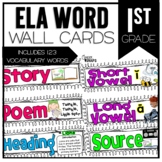 1st Grade ELA Word Wall - Vocabulary Cards