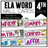 4th Grade ELA Word Wall - Vocabulary Cards