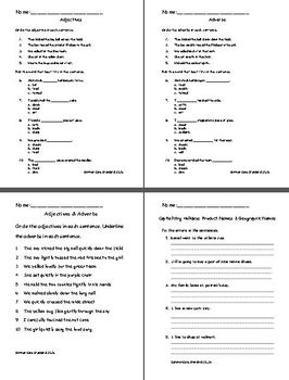 Common Core ELA Worksheet Pack for Second Grade by gateacher | TpT