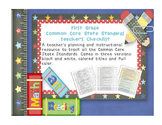 Common Core ELA and Math Checklist Combo (First Grade)