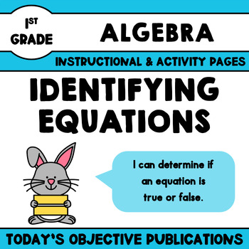 Preview of Identifying Equations First Grade
