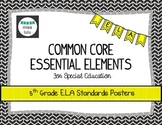 Common Core Essential Elements 5th Grade E.L.A Posters
