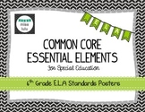 Common Core Essential Elements 6th Grade E.L.A Posters