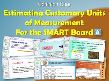 Preview of Estimating Customary Units of Measurement for the SMART Board