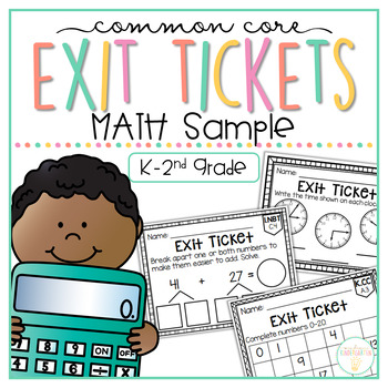 Preview of Common Core Exit Tickets: MATH SAMPLE
