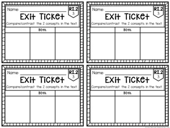 Common Core Exit Tickets: Second Grade ELA Bundle by Mrs Plemons