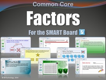 Preview of Common Core Factors for the SMART Board