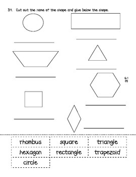 Common Core First Grade Cumulative Assessment - Pre-test by cinredsfan