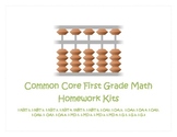 Common Core First Grade Math Homework Kits