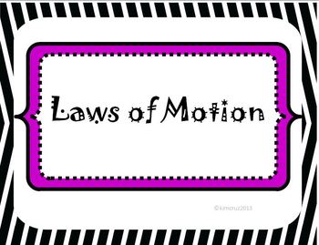 Preview of Common Core Force and Motion Laws of Motion
