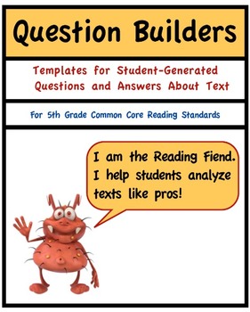 Preview of Common Core Reading, Foundational Skills Question Builders, 5th Grade