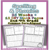 Phonics & Spelling Common Core Foundational Skills Word Work Homework