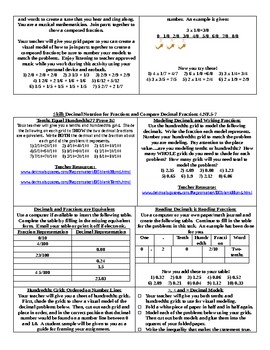 Preview of Common Core Fourth Grade Math Menus-ALL Objectives